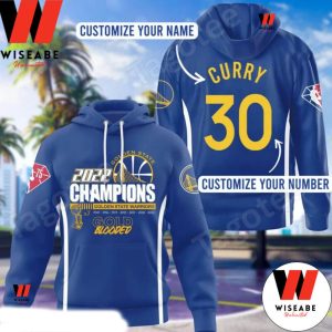 Customized Name Golden State Warriors Championship 2022 Hoodie