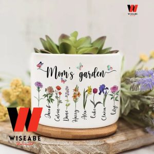 Custom Mothers Garden Plant Pot, Personalized Mothers Plant Pot