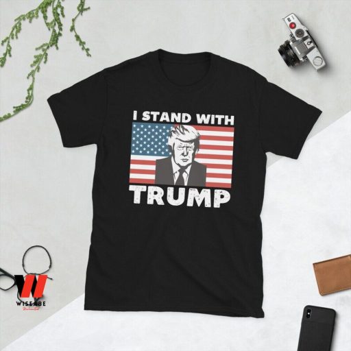 Cheap Trump Free I Stand With Trump Mens Shirt