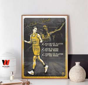 Famous Iowa Hawkeyes Caitlin Clark Poster Wall Art