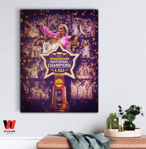 Hot Ncaa Division Women's Basketball 2023 Lsu National Championship Poster