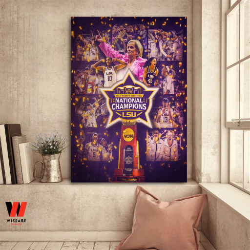 Hot Ncaa Division Women's Basketball 2023 Lsu National Championship Poster