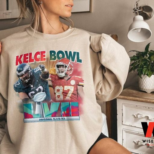 Kelce Brothers Jason Kelce Vs Travis Kelce Lvii Super Bowl Matchup shirt,  hoodie, sweater, long sleeve and tank top