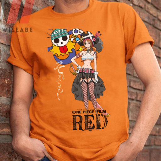 Nami Member Of Straw Hat Pirates One Piece Film Red 2022 T-Shirt