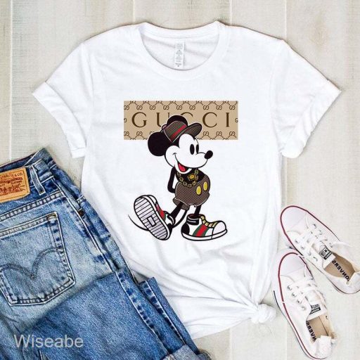 Gucci Happy Mickey Mouse Shirt, Cheap Gucci Shirt For Men, Gucci Logo T- Shirt Women
