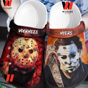 Jason Voorhees And Michael Myers Halloween Crocs, Halloween Gifts For Teens