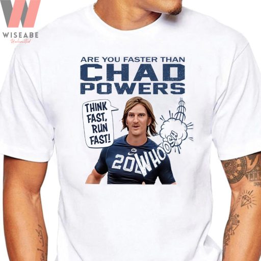 Cheap NFL New York Giants Are You Faster Than Chad Powers T Shirt