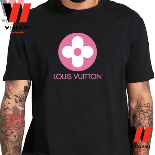 Cheap Pink Flower Louis Vuitton Logo T Shirt, Lv Shirt Women's, Unique Mothers Day Gifts