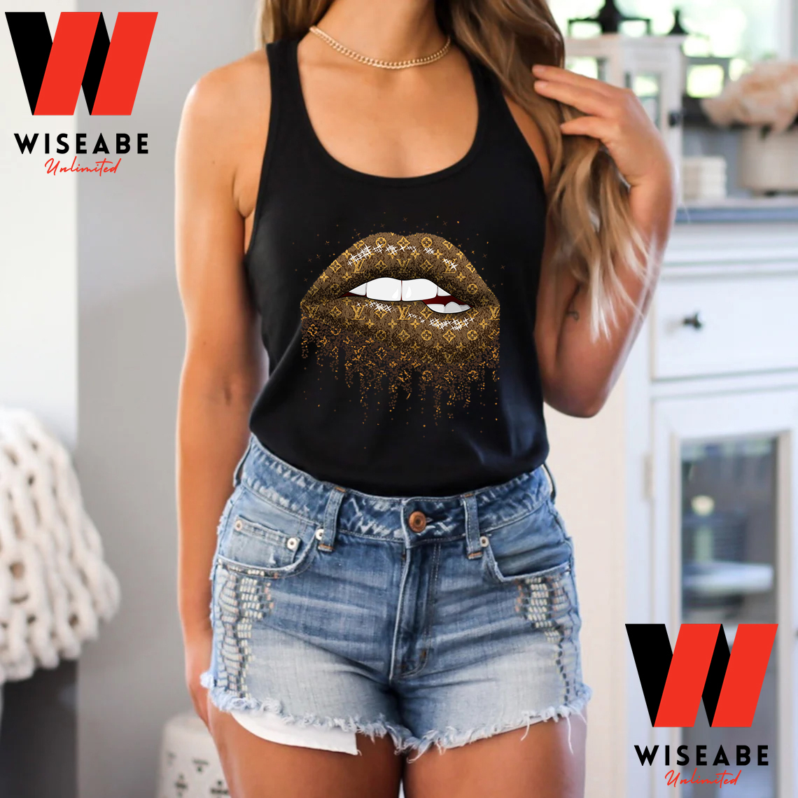 Lips Louis Vuitton T-Shirt, LV Tee, Women Tee, Women and Men - Inspire  Uplift