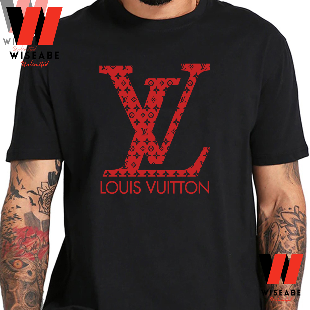 Cheap Red Louis Vuitton Logo T Shirt, Louis Vuitton T Shirt Men,  Sentimental Gifts For Dad - Wiseabe Apparels