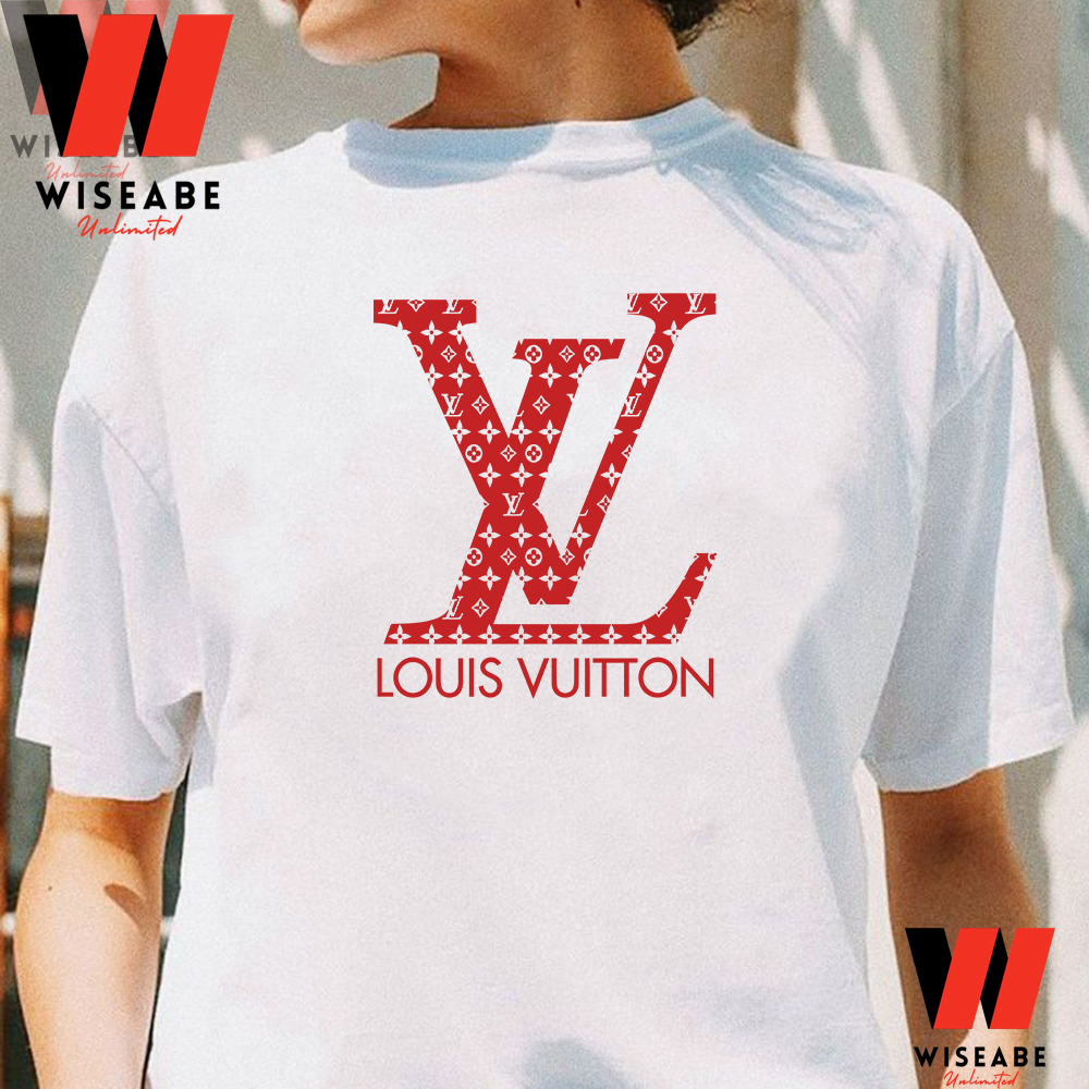 Louis Vuitton LV Red Logo Shirt - High-Quality Printed Brand