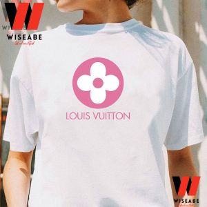 Cheap Pink Flower Louis Vuitton Logo T Shirt, Lv Shirt Women's, Unique Mothers Day Gifts