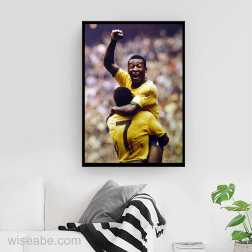 Brazil Football Legend Pele Poster