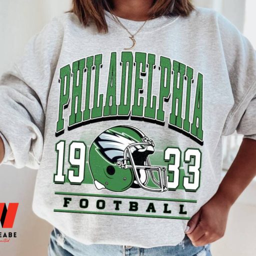 Retro Philadelphia Football 1933 Helmet Football Crewneck Sweatshirt