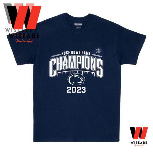 Penn State Rose Bowl Champions 2023 Uniesex Navy Shirt