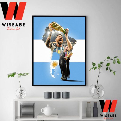 Hot Lionel Messi Argentina National Football Team World Cup Champions 2022 Poster