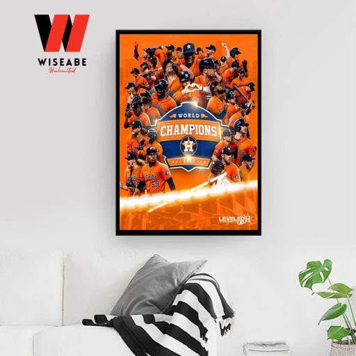 Cheap MLB Baseball 2022 Astros World Series Poster