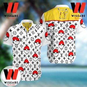 Cheap LV Pokemon Button Up Shirt, Pokemon Hawaiian Shirt