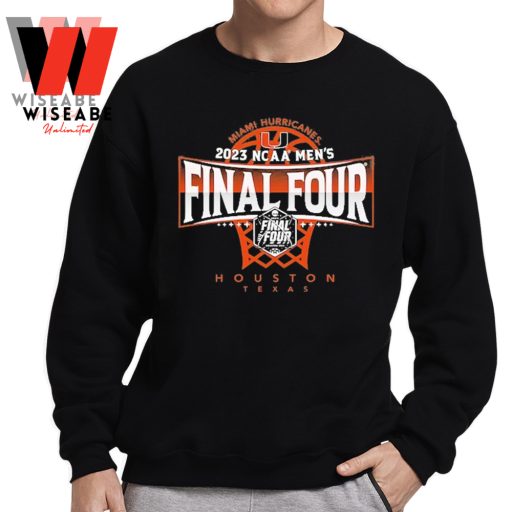Cheap Basketball Tournament NCAA 2023 Miami Hurricanes Final Four T Shirt