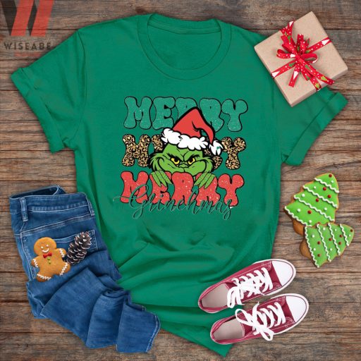 Cute Disney Dr Seuss Merry Christmas Grinch T Shirt