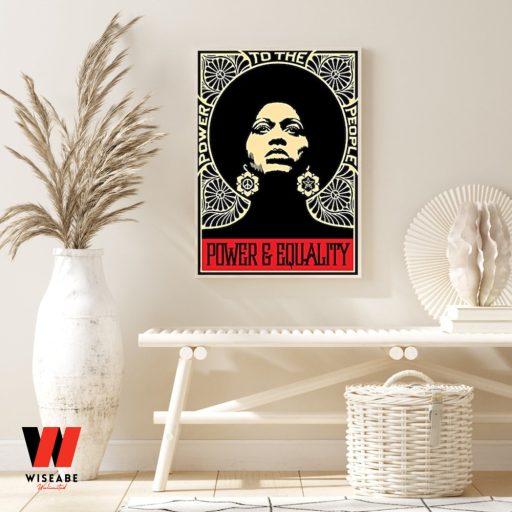 Power And Equality African American Women Wall Art Poster, Birthday Gifts For A Black woman