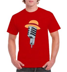 Unique Luffy Micro One Piece Red Film Shirt