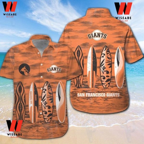 Orange Tropical Vibes MLB Baseball San Francisco Giants Hawaiian Shirt, Sf Giants Shirt Mens