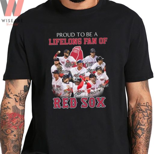 Cheap Proud To Be A Life Long Fan Of Red Sox Vintage Boston Red Sox Shirt