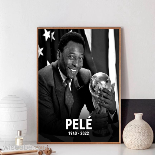 Rest In Peace Lengend Of Brazil Football Pele Canvas Poster