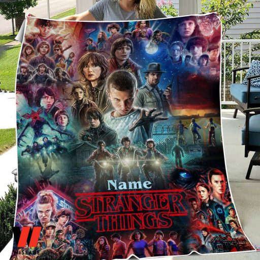 Personalized Stranger Things Season 4 Blanket, Personalized  Stranger Things Christmas Gifts