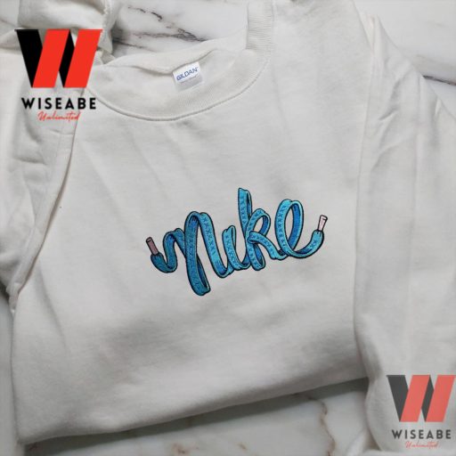 Vintage Blue Shoelace Nike Crewneck Sweatshirt