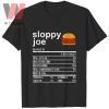 Funny Sloppy Joe Nutrition Fact Thanksgiving Food Shirt