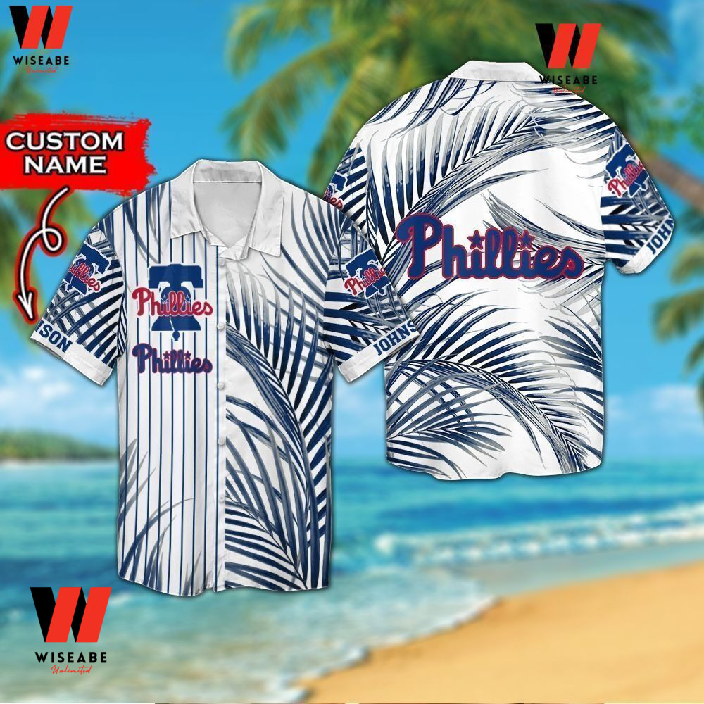Cheap Blue Beach Philadelphia Phillies Hawaiian Shirt - Wiseabe Apparels