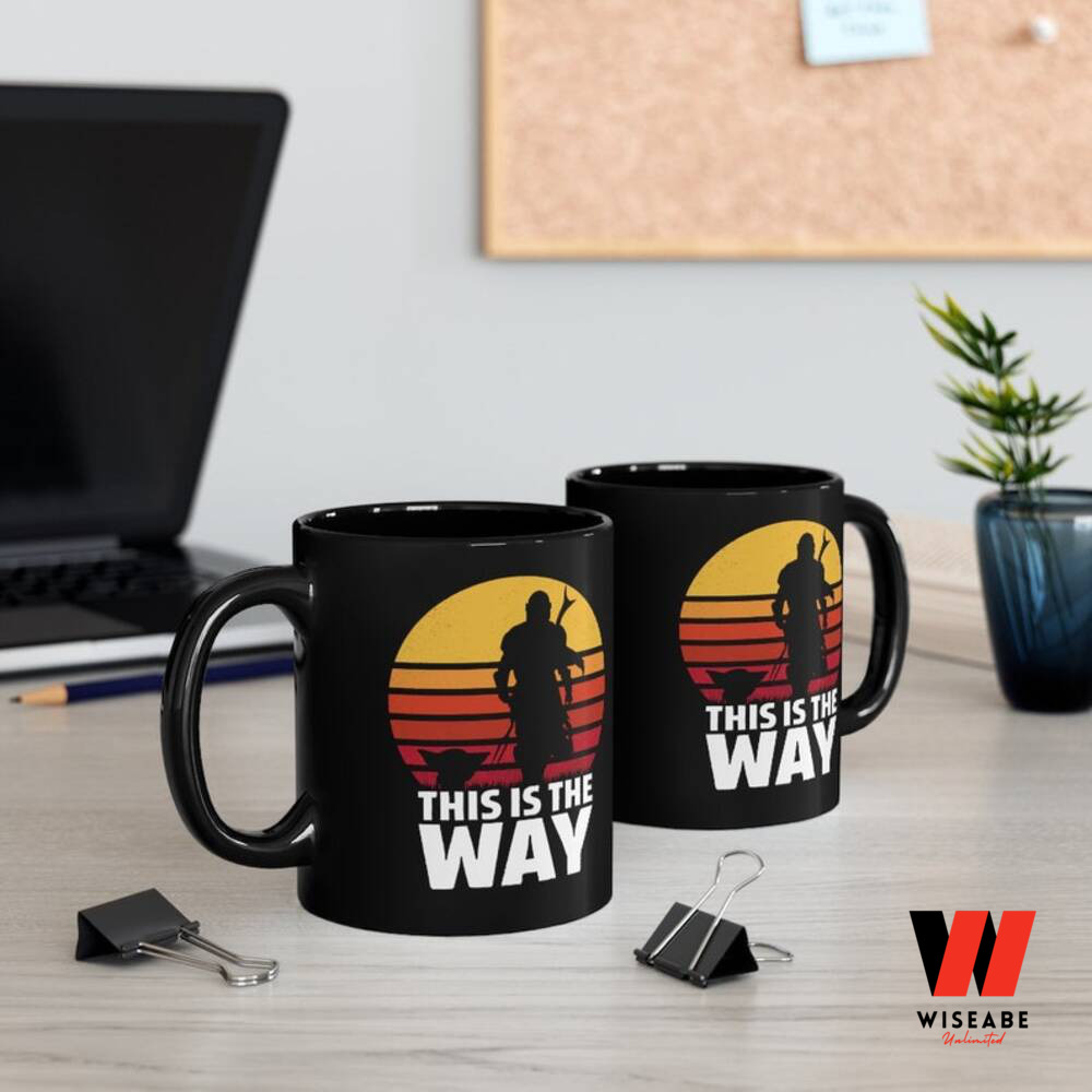 Star Wars This is the Way Baby Yoda And Mandalorian Coffee Mug, Unique Star Wars Gifts