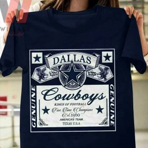 Cheap Navy Blue NFL Dallas Cowboys Football T Shirt - Wiseabe Apparels