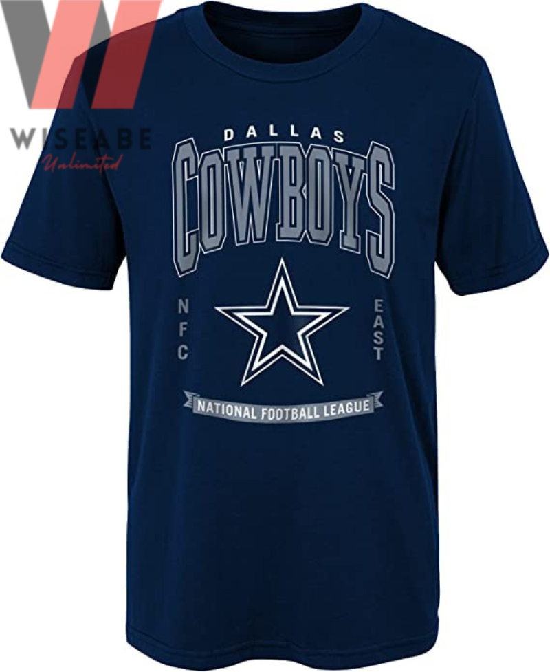Unique Texas Football Team Navy Blue Logo Vintage Dallas Cowboys T Shirt