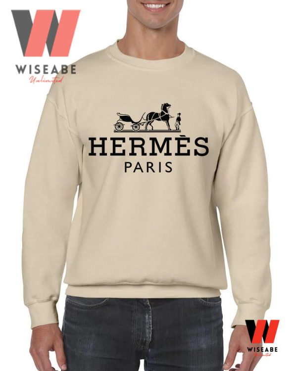 Vintage Black Hermes Logo Sweatshirt , Christmas Gift For Your Father