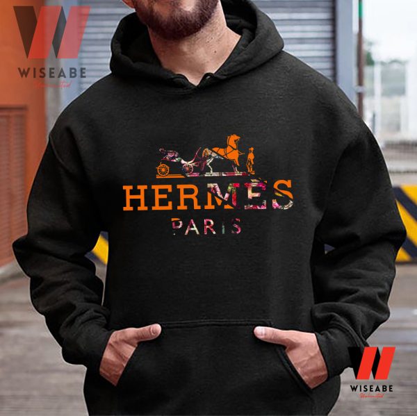 Vintage Orange Hermes Logo Sweatshirt Mens, Gift For Your Father