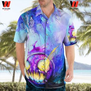 Cheap 3D Gastly Halloween Pokemon Hawaiian Shirt, Pokemon Button Up Shirt