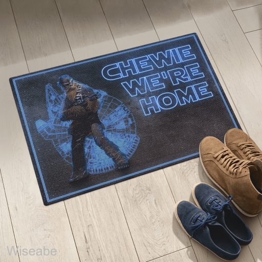 Chewie Star Wars We Are Home Halloween Doormat , Halloween Front Door Decoration