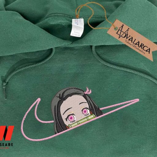 Embroidered Nike Cute Nezuko Demon Slayer Anime Shirt, Demon Slayer Merchandise