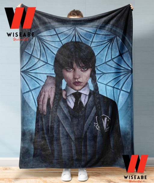 Wednesday Addams And Things Netflix Series Halloween Blanket, Wednesday Addams Merchandise