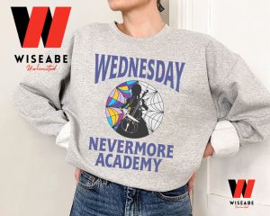 Black Nevermore Academy Wednesday Addams T Shirt - Wiseabe Apparels