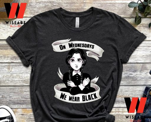 Cheap On Wednesday We Wear Black Wednesday Addams T Shirt