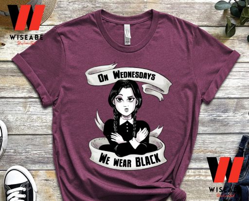 Cheap On Wednesday We Wear Black Wednesday Addams T Shirt