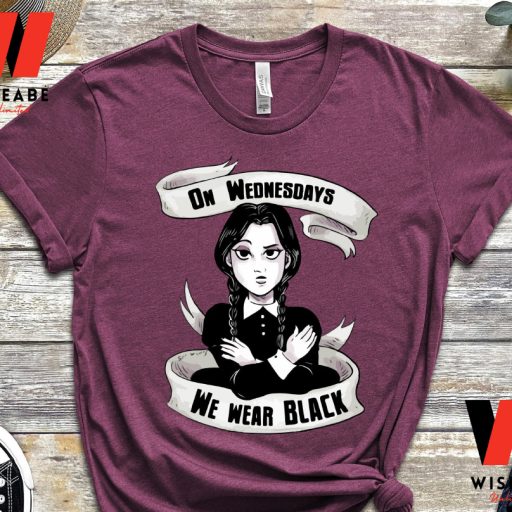 On Wednesday We Wear Black Wednesday Addams T Shirt