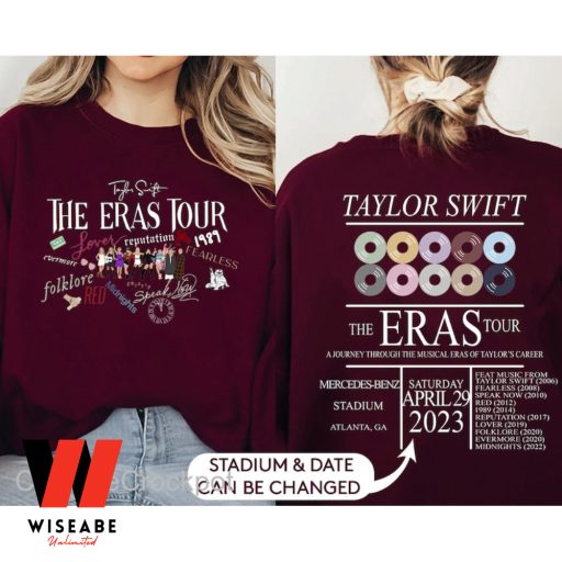 Customized Date Taylor Swift Eras Tour Sweatshirt