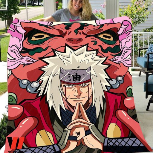 Unique Jiraiya And The Magic Frog Anime Naruto Blanket Fleece Blanket, Cool Naruto Gifts