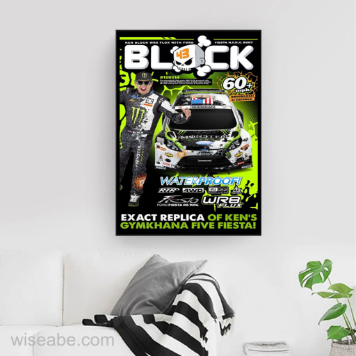 Memorial Ken Block Exact Replica Of Kens Gymkhana Five Fiesta Poster