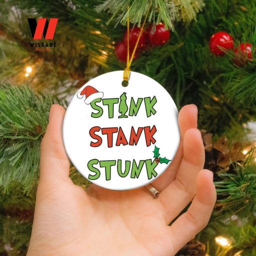 Stink Stink Stink Grinch Christmas Tree Ornaments, Unique Christmas Ornaments